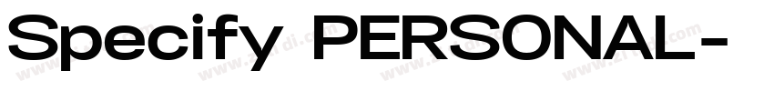 Specify PERSONAL字体转换